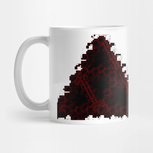 Blood-red Pixel Triforce v1 by findingNull